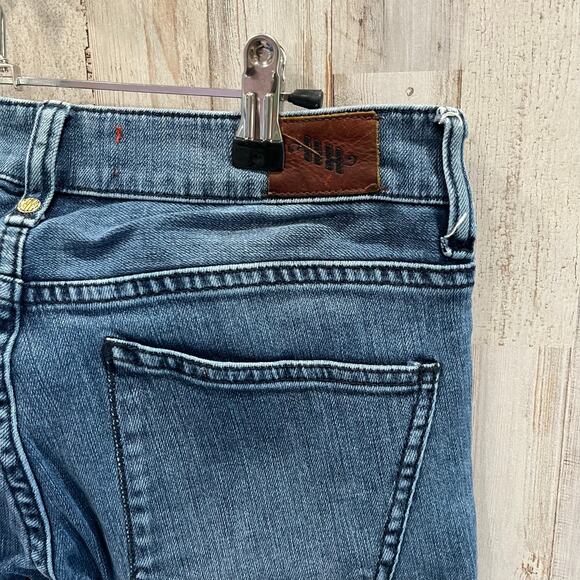 Anthropologie Holding Horses Mid Rise Bootcut Patch Work Jeans Womens Size 27 - Picture 4 of 8